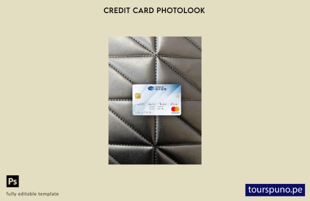 listo para imprimir plantilla frontal de aspecto fotográfico de mastercard d 103